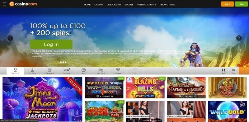 online casinos com