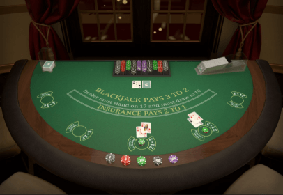 Playing online First Person Blackjack