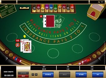 Vegas Strip Blackjack powered by Microgaming